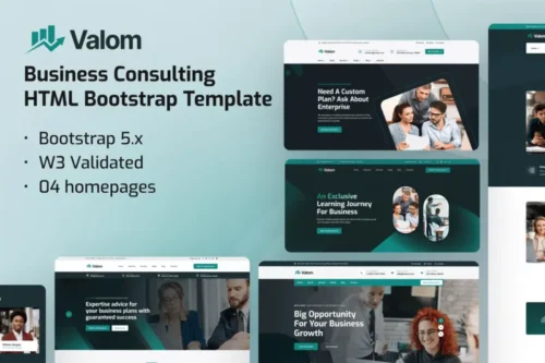 Mua Valom - Business Consultancy HTML Template giá rẻ