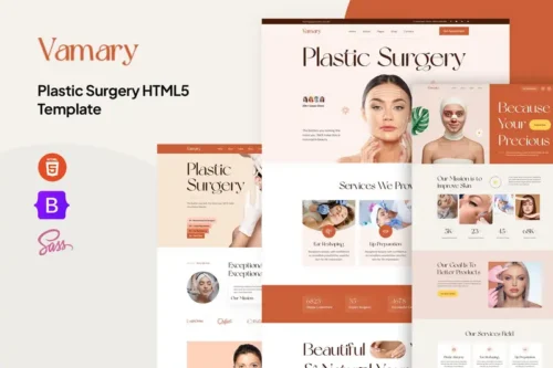 Mua Vamary - Plastic Surgery HTML5 Template giá rẻ