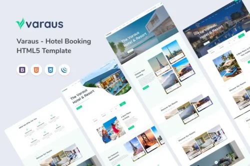 Mua Varaus - Hotel Booking HTML5 Template giá rẻ