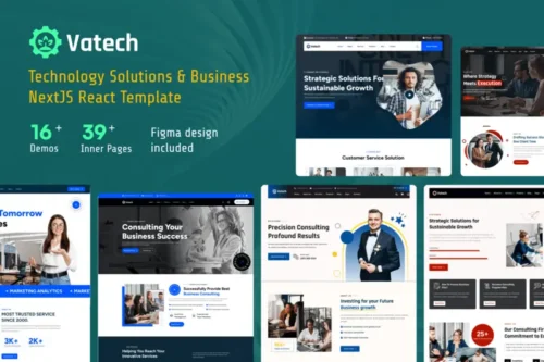 Mua Vatech - Technology Solutions NextJS Template giá rẻ