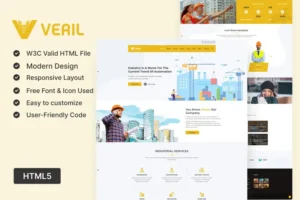 Mua Veril - Construction and Industrial HTML Template giá rẻ