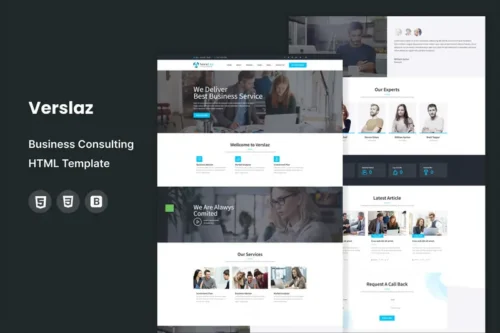 Mua Verslaz - Business Consulting HTML Template giá rẻ
