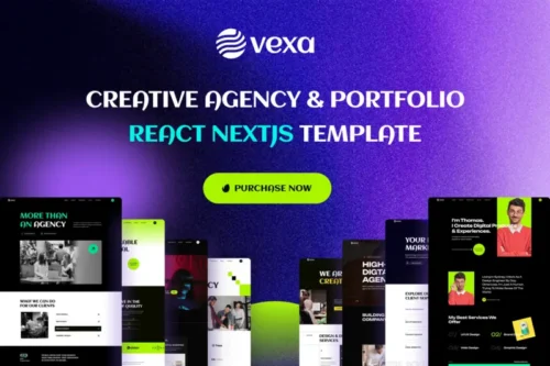 Mua Vexa - Creative Agency & Portfolio NextJS Template giá rẻ