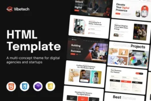 Mua Vibetech - Creative Digital Agency HTML Template giá rẻ