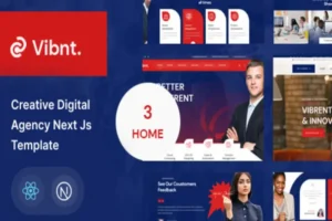 Mua Vibnt - Digital Agency React Next Js Template giá rẻ