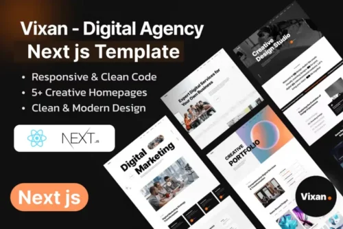 Mua Vixan - Digital Creative Agency Next js Template giá rẻ