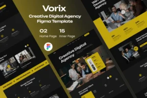 Mua Vorix - Creative Digital Agency Figma Template giá rẻ