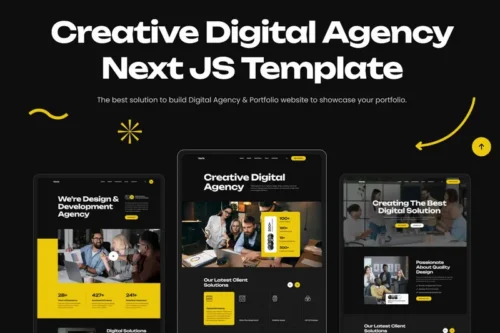 Mua Vorix – Creative Digital Agency Next JS Template giá rẻ