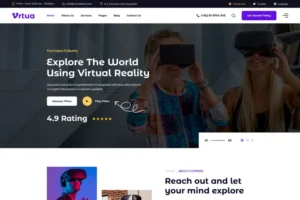 Mua Vrtua - Virtual Reality Services React JS Template giá rẻ