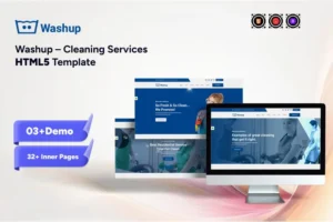 Mua Washup – Cleaning Services HTML5 Template giá rẻ