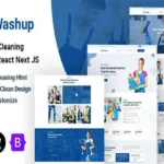 Washup – Cleaning Services React Next JS Template