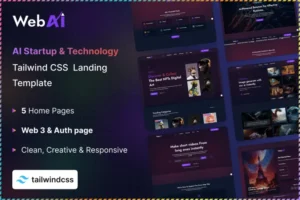 Mua WebAi - AI Startup Technology Tailwind CSS Landing giá rẻ