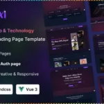 WebAi – AI Startup & Technology Vue 3 Landing Page