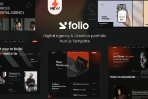 Mua Webfolio - Creative Portfolio Nuxt-js Template giá rẻ