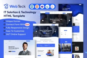 Mua Webteck - IT Solution and Technology HTML Template giá rẻ
