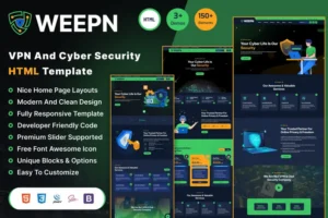 Mua Weepn - VPN & Cloud Services HTML Template giá rẻ
