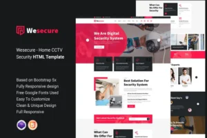 Mua Wesecure - Home CCTV Security HTML Template giá rẻ