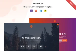 Mua Wesoon - Responsive Bootstrap Comingsoon Template giá rẻ