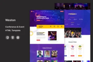Mua Weston - Conference & Event HTML Template giá rẻ
