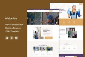 Mua Widocline -Window Cleaning Services HTML Template giá rẻ