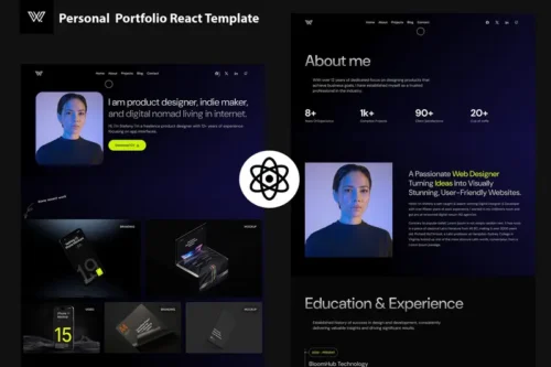 Mua Wize - Personal Portfolio React Template giá rẻ
