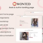 Wonted – Book & Author Landing page