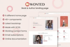 Mua Wonted - Book & Author Landing page giá rẻ