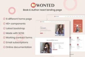 Mua Wonted - Book & Author React Template giá rẻ
