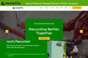 Mua Wostix - Waste Pickup & Disposal Services Template giá rẻ