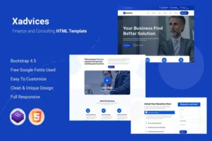 Mua Xadvices - Finance and Consulting HTML Template giá rẻ