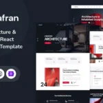Xafran – Architecture React Next Js Template