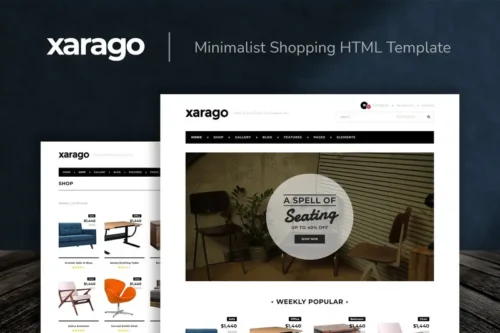 Mua Xarago - Minimalist Shopping HTML Template giá rẻ