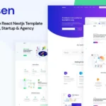 Xisen – Creative React Nextjs Template for Saas