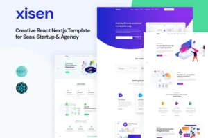 Mua Xisen - Creative React Nextjs Template for Saas giá rẻ