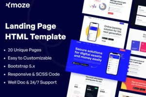 Mua Xmoze - HTML Landing Page Template giá rẻ