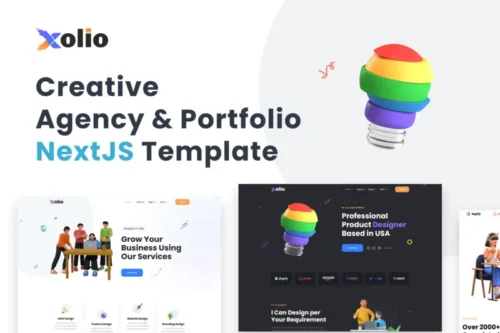 Mua Xolio -Creative Agency & Portfolio NextJS Template giá rẻ