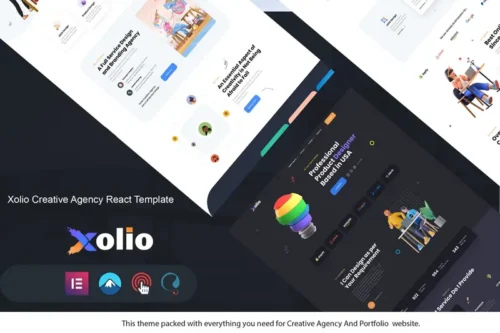 Mua Xolio - Creative Agency & Portfolio React Template giá rẻ