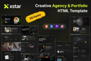 Mua Xstar - Creative Agency & Portfolio HTML Template giá rẻ