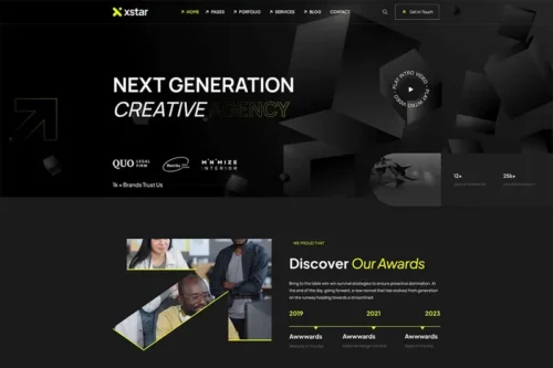 Mua Xstar - Creative Agency & Portfolio React NextJS T giá rẻ
