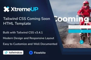 Mua XtremeUP - Tailwind CSS Coming Soon HTML Template giá rẻ