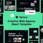 Ygency – Web Design Agency React NextJs Template