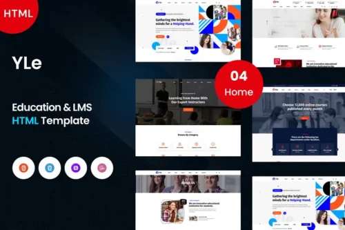 Mua YLE - Education & LMS HTML Template giá rẻ