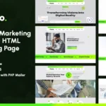 Yoso – Digital Marketing Agency HTML Landing Page