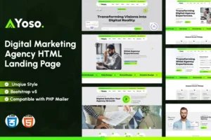 Mua Yoso - Digital Marketing Agency HTML Landing Page giá rẻ