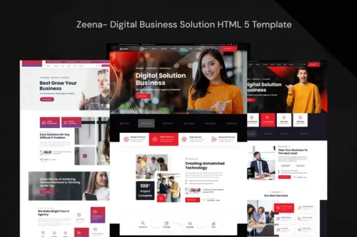 Mua Zeena- Digital Business Solution HTML 5 Template giá rẻ