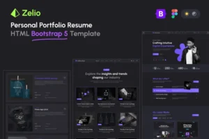 Mua Zelio - Personal Portfolio HTML Bootstrap Template giá rẻ