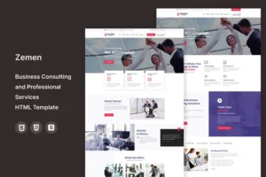 Mua Zemen -Consulting and Professional HTML Template giá rẻ