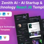 Zenith AI – AI Startup & Technology React JS Templ