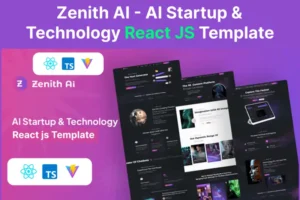 Mua Zenith AI - AI Startup & Technology React JS Templ giá rẻ