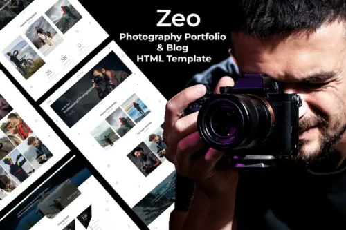 Mua Zeo - Photography & Blog Portfolio HTML Template giá rẻ